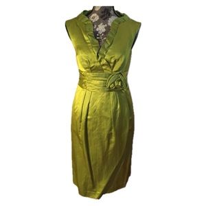 Nanette Lepore sz 6 lime green cocktail dress